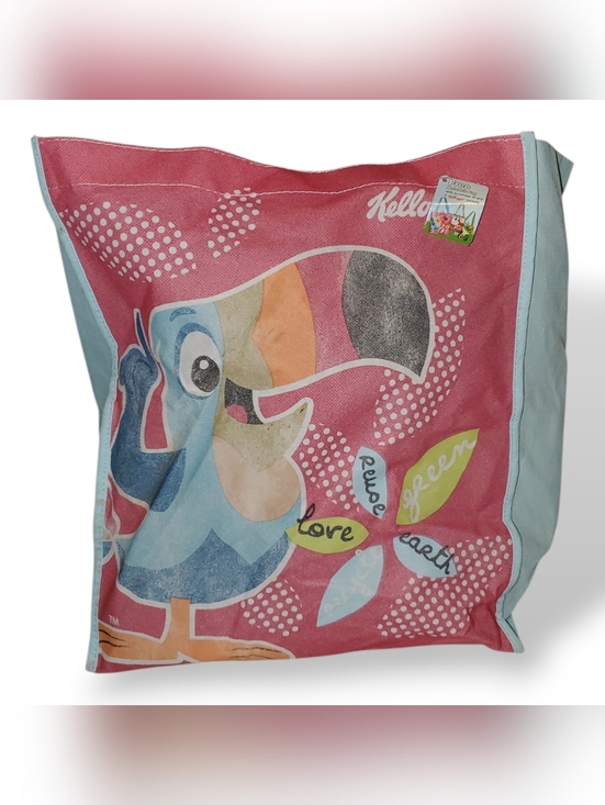 Kelloggs Handbags - Kellogg's Pink Parrot Graphic Tote Bag